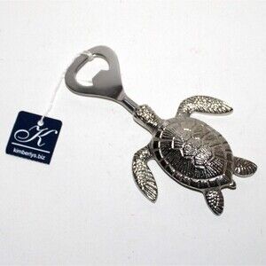 Two’s Company Sea Turtle Bottle Opener NEW aluminum stainless steel coast decor